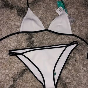 Black & white bikini